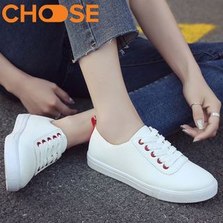 Giày Lười Nữ Trắng Bata/Sneaker Nữ Phong Cách Hot Mùa Đông Năm Nay 0402