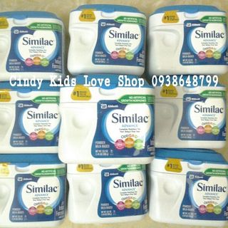Sữa Similac Advance thường 658g 0-12 tháng có bill Mỹ