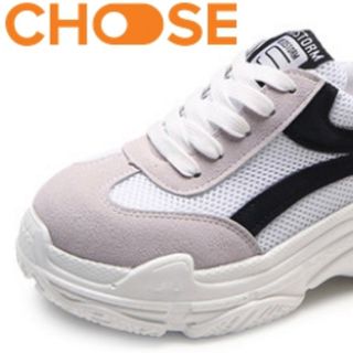 Giày Sneaker Nữ Tăng Chiều Cao Van Trắng Đỏ Cột Dây Fashion Phong Cách Ulzzang Hàn Quốc 2905 giá sỉ