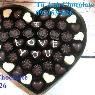 Sỉ- Socola Valentine trắngđen