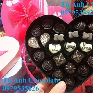 Sỉ- Socola Valentine trắngđen