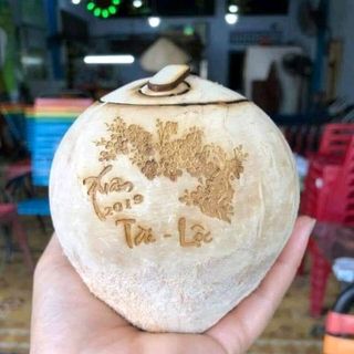 Dừa điêu khắc