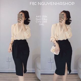 áo sm lụa chéo ngựa