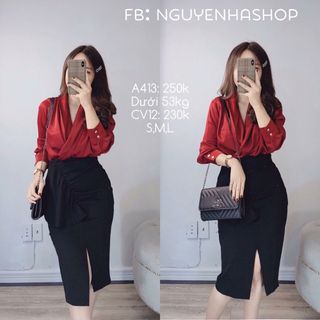áo sm lụa chéo ngựa