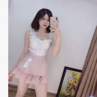 quần váy dập li