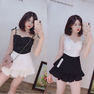 quần váy dập li