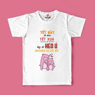 CHUYÊN SỈ ÁO THUN TẾT IN HÌNH HEO KUTE - ATHD02