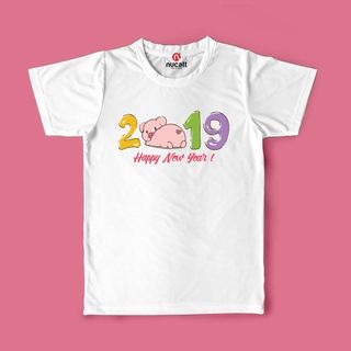 CHUYÊN SỈ ÁO THUN TẾT IN HÌNH HEO KUTE - ATHD04