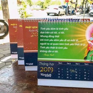 LỊCH ĐỂ BÀN- IN HÌNH PHẬT