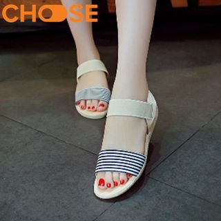 Dép Sandal/ Quai Hậu Nữ Đé Bằng Nhựa Cực Bền Cực Nhẹ Phong Cách Hàn Quốc 0302