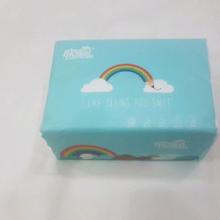 Thùng 30 gói khăn giấy cầu vồng Xinmier từ bột gỗ nguyên chất