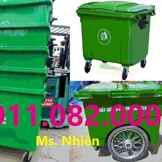 Cung cấp thùng rác 120 lít 240 lít 660 lít giá rẻ- thùng rác môi trường
