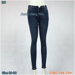 Quần Jean Nữ Lưng Cao Kiểu Trơn Ms 110