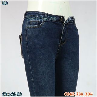 Quần Jean Nữ Lưng Cao Kiểu Trơn Ms 110
