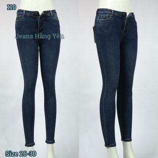 Quần Jean Nữ Lưng Cao Kiểu Trơn Ms 110