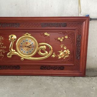 Đồng Hồ Mĩ Nghệ Gỗ Hương