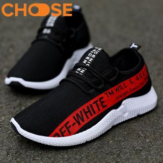 Sneaker Nam Giày Lười Thể Thao Trắng Đen OFF-WHITE Phong Cách Bụi Bặm Cá Tính 0802