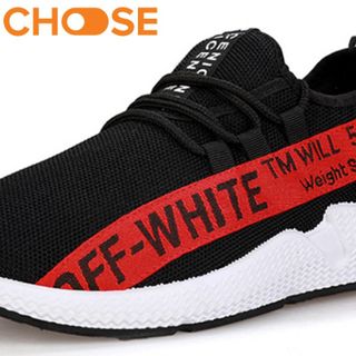 Sneaker Nam Giày Lười Thể Thao Trắng Đen OFF-WHITE Phong Cách Bụi Bặm Cá Tính 0802