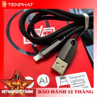 Cáp Sạc Iphone Tự Ngắt Khi Đầy Pin Sạc Nhanh Dây Cực Bền Đèn Led Tinh Tế - Hoco