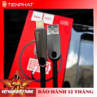 Cáp Sạc Iphone Tự Ngắt Khi Đầy Pin Sạc Nhanh Dây Cực Bền Đèn Led Tinh Tế - Hoco