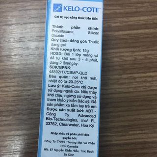 KEM TRỊ SẸO KELO-COTE