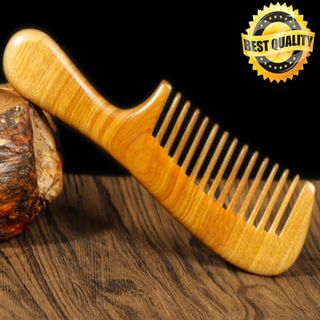 Lược Gỗ Hương đàn Xuất Nhật - Lược gỗ bách xanh Xuất Nhật Bán Amazon japan Làm Quà tặng sang trọng-Chống tĩnh điện- Lược dáng cổ điển- Lược chải tóc - nhật bản