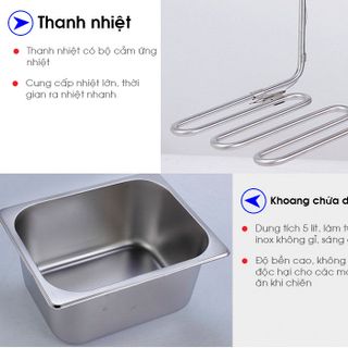 Bếp chiên nhúng điện đôi HX-82