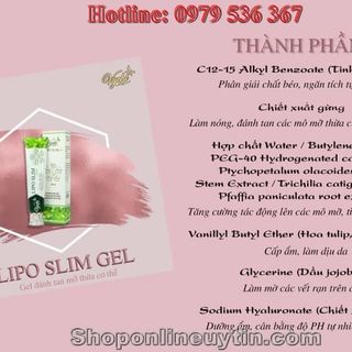 Gel Tan Mỡ LiPo Slim Vychi