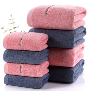 Set 2 Khăn tắm dày 34x7570x140siêu thấm chất liệu 100 cotton 120g450g 130