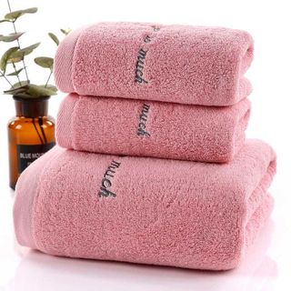 Set 2 Khăn tắm dày 34x7570x140siêu thấm chất liệu 100 cotton 120g450g 130