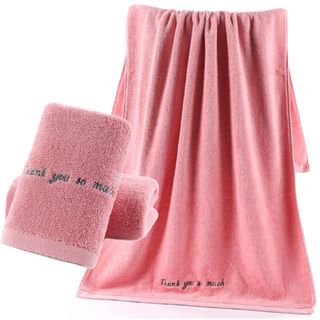 Set 2 Khăn tắm dày 34x7570x140siêu thấm chất liệu 100 cotton 120g450g 130
