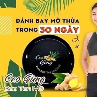 Cao gừng tan mỡ