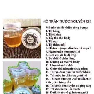 Mỡ trăn Nstore Nguyên chất dùng Kết hợp với Wax shiny và Tinh bột cám gạo cà phê
