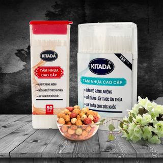 Tăm nhựa Kitada - hộp 135 que và hộp 50 que