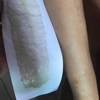 Triệt lông Wax shiny dùng kết hợp với mỡ trăn và tinh bột cám gạo cà phê