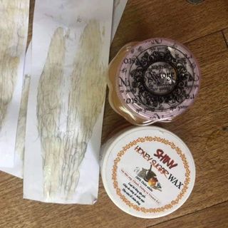 Triệt lông Wax shiny dùng kết hợp với mỡ trăn và tinh bột cám gạo cà phê