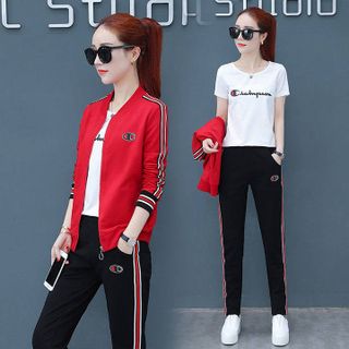 Đồ bộ thể thao áo khoác champion TT237 Set 3 món