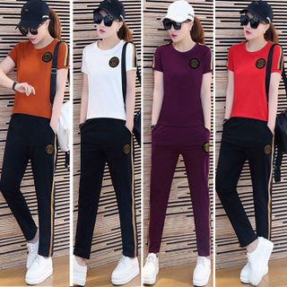 Đồ bộ thể thao nữ thêu logo F5 TT275