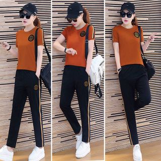 Đồ bộ thể thao nữ thêu logo F5 TT275