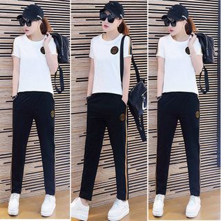 Đồ bộ thể thao nữ thêu logo F5 TT275