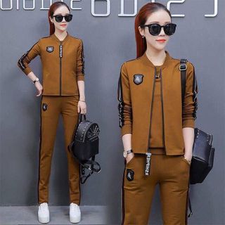 Đồ bộ thể thao nữ logo da TT233 Set 3 món