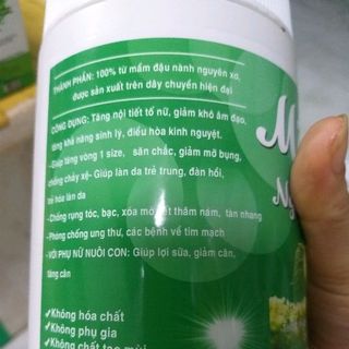 mầm đậu nành nguyên xơ