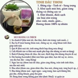 Tinh dầu thơm ngân bình