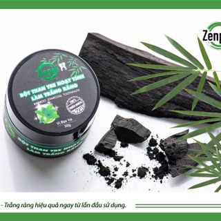 Zenpali - Bột than tre hoạt tính làm trắng răng