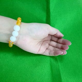 chuỗi đeo tay phong thủy pha lê mix đá hàng đẹp hơn hình nha các bạnhàng có sẵn hình tự chụp giá sỉ 9k