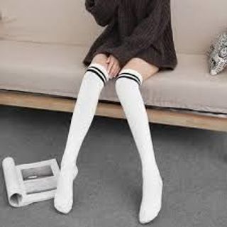 Tất thủy thủ đen sọc trắng - kiểu dáng Hàn Quốc