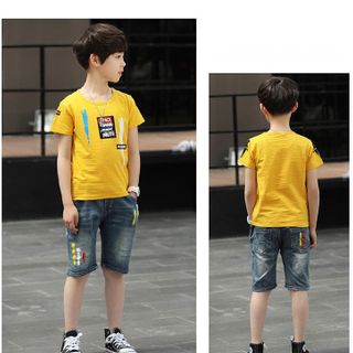 BỘ JEAN SỌT BÉ TRAI PHỐI MÀU -TTSP1098