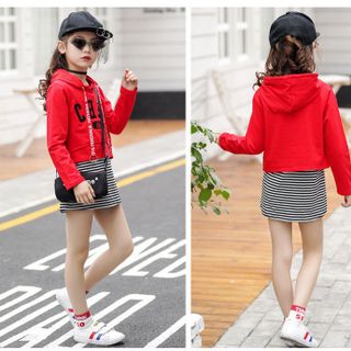 ĐẦM THUN BÉ GÁI PHỐI ÁO NGOÀI -TTSP1121
