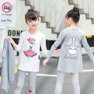 BỘ ĐỒ THUN DÀI BÉ GÁI -TTSP1231