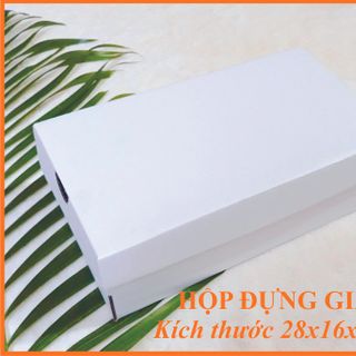 HỘP ĐỰNG GIÀY NỮ MÀU TRẮNG 281610cm